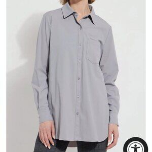 Lysse Schiffer Button Down Shadow Grey Shirt